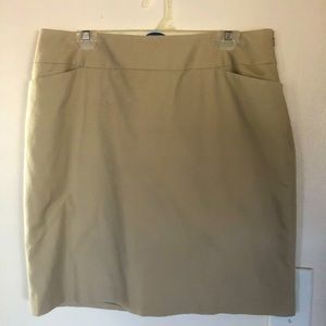 Tan Pencil skirt